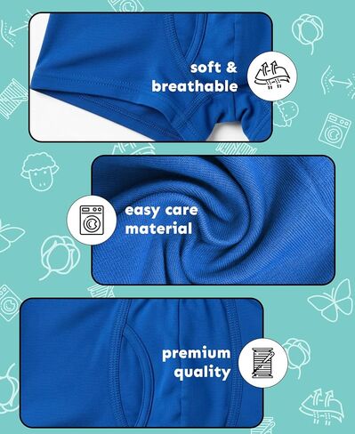 Andrew Scott Basics Boys Big Boys & Toddlers Cotton Knit Underwear Boxer Briefs-Pack of 12 in Kuwait