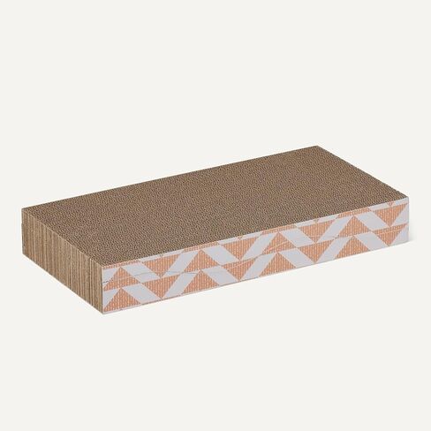 Amazon Basics New Cat Scratch Post، طبقة واحدة مع منحنى، 16.5 × 8.1 × 1.6 بوصة، عبوتان in Saudi Arabia