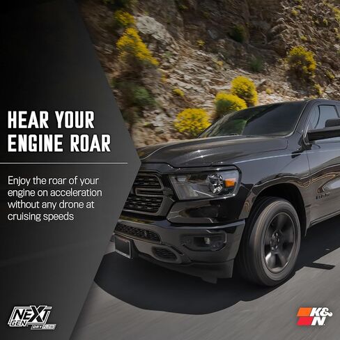 K&N NextGen Cold Air Intake System: High-Flow Cotton Filter: Compatible with 2009-2023 DODGE/Ram 1500; 1500 Classic; 2500; 3500; 50-1561 in Kuwait