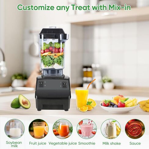 لإبريق الخلاط 48oz، متوافق مع استبدال الخلاط التجاري الهادئ VM0145 VM0100A 36019 15978 16016 BarBoss Drink Machine Advance Upgrade VM0100A Jar Container Cup، ضمان 5 سنوات in Saudi Arabia