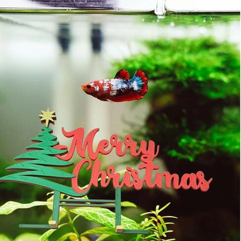 Christmas Decorations for Fish Tank Aquarium Decor Accessory Aquarium Accessories Christmas Decor Betta Fish Tank Merry Christmas in Saudi Arabia