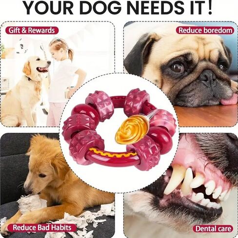 Durable Dog Chew Toy for Aggressive Chewers,Indestructible Dog Toy,Dog chew Toys,Tough Nylon Toy for Large Dogs,Helps Reduce Boredom and Supports Dental Hygiene in Saudi Arabia