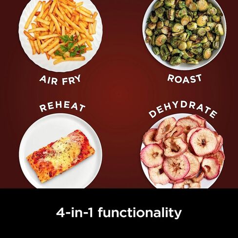 Ninja Pro XL Air Fryer, 6.5 Quart Family Size for Quick Meals, 4-in-1 Functions: Air Fry, Roast, Bake, Reheat, with Nonstick Dishwasher-Safe Basket (Black) in Saudi Arabia