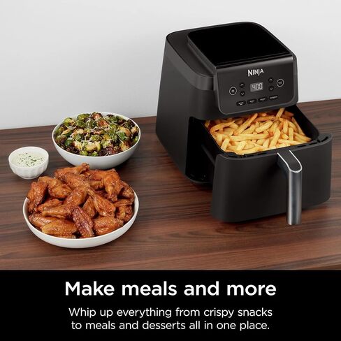Ninja Pro XL Air Fryer, 6.5 Quart Family Size for Quick Meals, 4-in-1 Functions: Air Fry, Roast, Bake, Reheat, with Nonstick Dishwasher-Safe Basket (Black) in Saudi Arabia