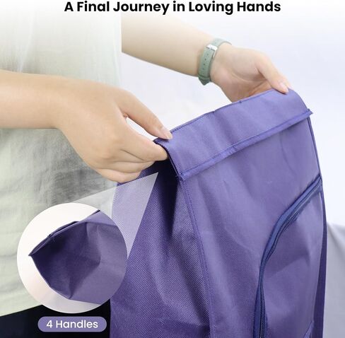Small Pet Burial Bag Dignified & Leak-Proof Deceased Pet Body Bag for Rabbits, Kittens, and Small Dogs Includes Memorial Keepsake Card for Final Goodbye, Navy, S in Kuwait