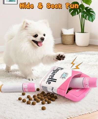 Swooflia Funny Plush Rope Dog Toy Squeaky - Cup Interactive Stuffed Dog Toy for Puppies Medium Small Breed Dogs to Keep Them Busy, Cute Birthday Squeaky Plush Gift in Saudi Arabia