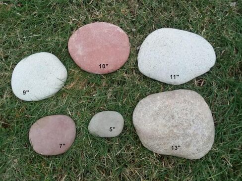 Pet Memorial Grave Marker Headstone 10 inch River Rock one line of Endearment Text in Saudi Arabia