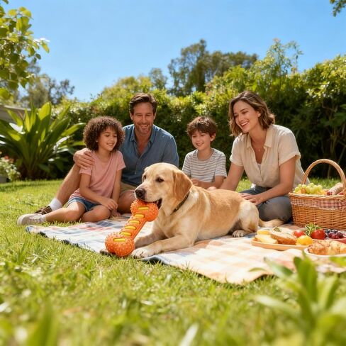 Interactive Dog Chew Sound Toy, Made of TPR Material, is bite-Resistant and Durable. It can be Used for Dog Teeth Cleaning and Training, and is an Ideal Toy for Dogs.（Blue） in Saudi Arabia