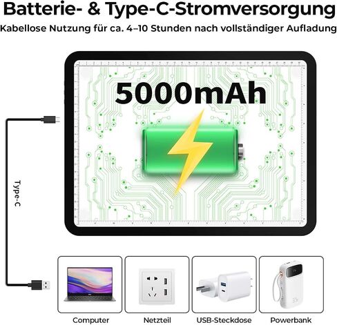 لوحة الضوء A4 القابلة لإعادة الشحن Zocelight مع حامل مدمج ، طاولة ضوء مغناطيسي مشرقة مع أزرار فعلية ، صندوق إضاءة لاسلكي للتتبع ، لوحة الضوء للطلاء الماس ، فينيل الرسم in Kuwait