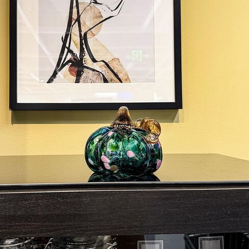 يدوي الزجاج المنفوخ اليقطين عيد الشكر عيد الهالوين ديكور الخريف المنزل الحصاد الزفاف والخريف رف الزخارف الورق والزخارف الزخارف الطاولة in Kuwait