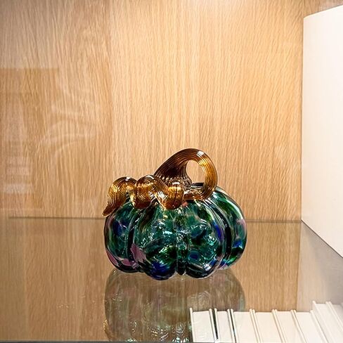 يدوي الزجاج المنفوخ اليقطين عيد الشكر عيد الهالوين ديكور الخريف المنزل الحصاد الزفاف والخريف رف الزخارف الورق والزخارف الزخارف الطاولة in Kuwait