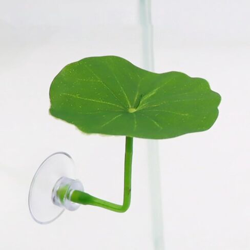 1pc Green Leaf Hammock, Aquarium Decoration with Suction Cups, Used for Artificial Plant Decoration in Fish Tanks in Saudi Arabia