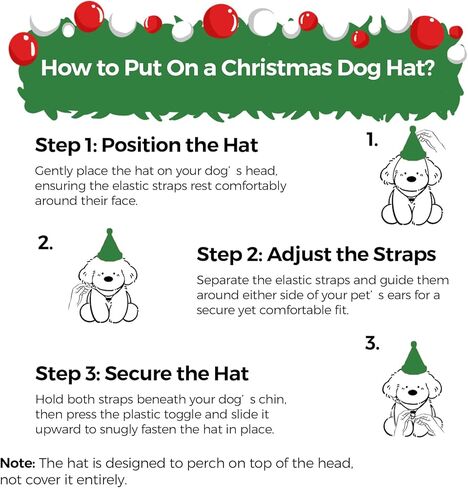 قبعة سانتا للكلاب لعيد الميلاد ومهرجان القطط زي صغير ومتوسط ​​وكبير للحيوانات الأليفة على شكل شجرة عيد الميلاد قبعة لطيفة لتزيين الكرة (أخضر، S) in Kuwait