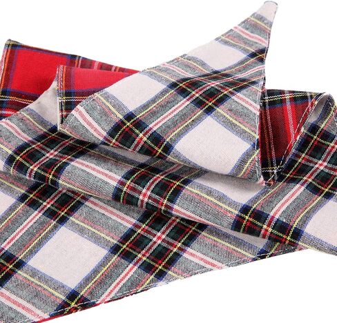 Red Checkered Cat Bandana Plaid Dog Scarf for Extral Small Pets 15.6" in Saudi Arabia