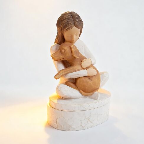 Dog Memorial Gift for Loss of Dog, Pet Memorial Gift, Resin Statue, Present for Dog Lover, Ladies' Jewelry Storage Box, Ashes Urn Box in Saudi Arabia