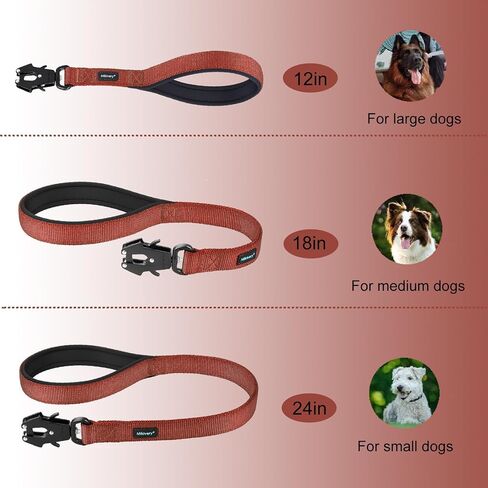 Mikivery Short Dog Leash with Comfortable Padded Handle Heavy Duty Clip for Training Walks Outdoor Suitable for Medium Large Dogs in Saudi Arabia