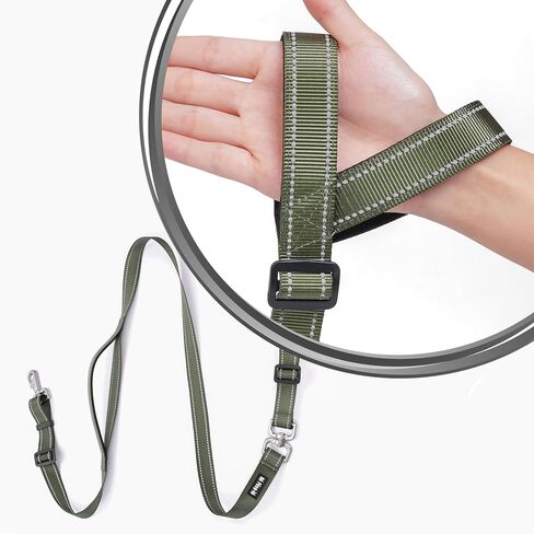 Dog Slip Lead Dog Leash, Heavy Duty No-Pull Training Leash w/Poop Bag Holder, Anti-Tangle, Multi-Handles & Reflective Thread for Small, Medium Dogs 4FT Green in Saudi Arabia