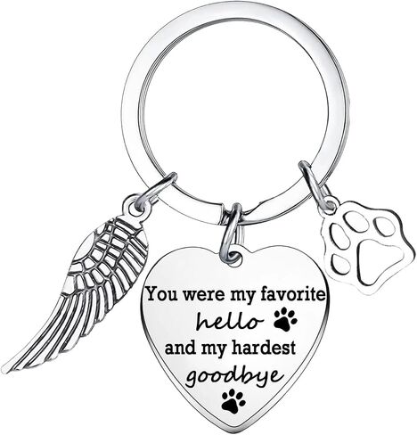 Loss Of Dog Sympathy Gift Pet Dog Memorial Keychain Pet Remembrance Bereavement Gifts in Saudi Arabia
