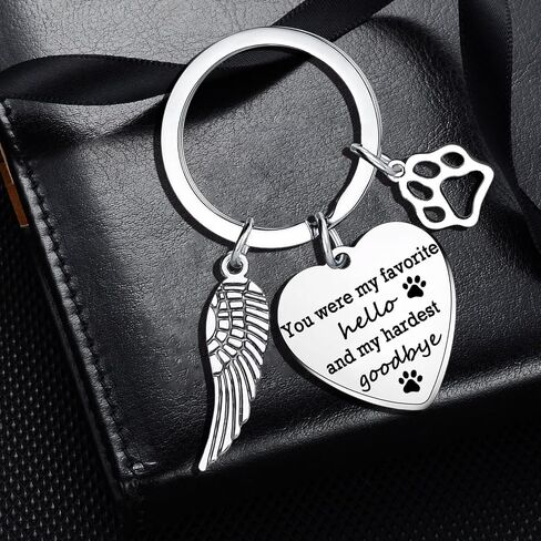 Loss Of Dog Sympathy Gift Pet Dog Memorial Keychain Pet Remembrance Bereavement Gifts in Saudi Arabia