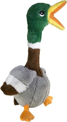 KONG Shakers Honkers Duck - Long Plush Toy with Low Tone Squeaker (Large) in Saudi Arabia