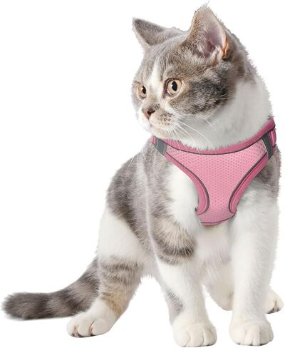 Step in Dog Harness, Pet Chest and Back and Traction Rope Set, Vest Harness for Puppy Cats,Reflective Tape, Large,Medium, Small, and Extra Small Sizes in Saudi Arabia