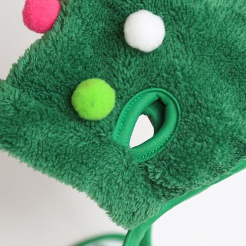Christmas Tree Headwear Hat for Pet, Decorations Star Pompoms Christmas Cat Dog Headwear Photo Props (Small) in Saudi Arabia