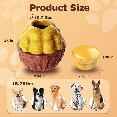 لعبة تفاعلية للكلاب المجمدة للمضغ العدواني، موزع حلوى قابل للتجميد للتحفيز الذهني، ألعاب مضغ 3 في 1 للكلاب تبقي الكلاب مشغولة وتقلل من القلق، سهلة التنظيف in Kuwait