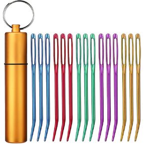 59PCS Yarn Needles Set, Darning Needles Kit, Big Eye Blunt Needles Kit with Bent Tapestry Needle Knitting Needles Plastic Sewing Needles Weaving Needle Threaders Stitch Markers for Crochet Sewing in Kuwait
