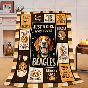 Beagle Blanket Super Soft Warm Fluffy Fleece Flannel Dog Animal Throw Blanket Cozy Fuzzy Plush Stuff Bedding Blankets Gifts for Women Kids Boys Girls Adults 50"X40" in Saudi Arabia
