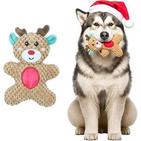 Christmas Squeaky Dog Toy Collection – Holiday Plush Chew Toys for Small & Medium Dogs (Christmas Donut Pack (2 PCS) in Kuwait