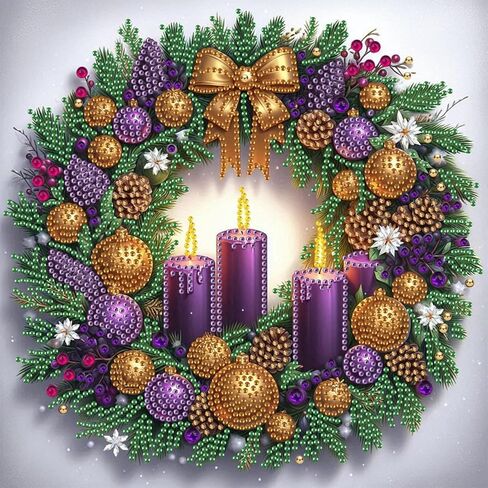 Christmas 5d الماس مجموعات الفن للبالغين ، Polar Bear Shape Shape Painting مجموعات للمبتدئين ، Winter DIY Crystal Diamond Dots Gem Art Craft for Home Decor in Kuwait