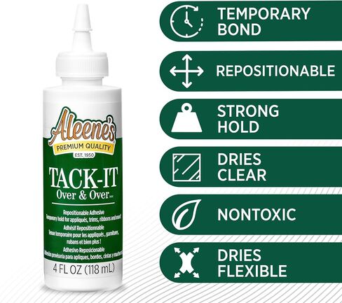 Aleene's Tack-It Over & Over Liquid Glue 4oz in Saudi Arabia