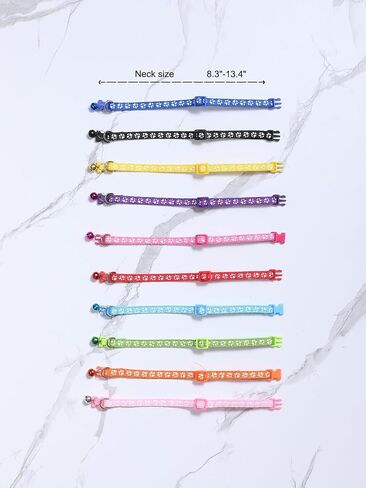 Pet Collars 10 Pack Colorful in Saudi Arabia