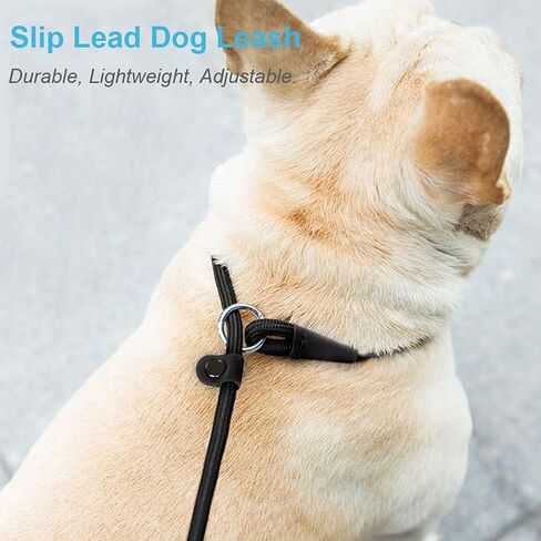 Lead Control Leash for Dogs No Pull, Classic Dog Lead 4.2 Ft Pet Slip Leash, 0.39" Rope Leashest with Safety Stopper for Small Medium Animals Red in Saudi Arabia