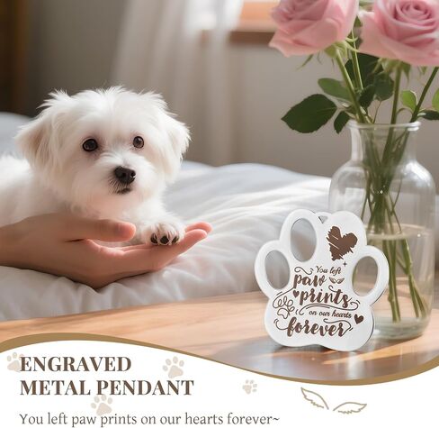pet memorial picture frame gifts for loss of dog cat, sympathy remembrance bereavement condolence gift for dog cat pet passing away, personalized wooden picture frames 4x6 in Saudi Arabia