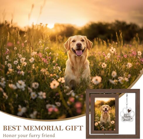 pet memorial picture frame gifts for loss of dog cat, sympathy remembrance bereavement condolence gift for dog cat pet passing away, personalized wooden picture frames 4x6 in Saudi Arabia