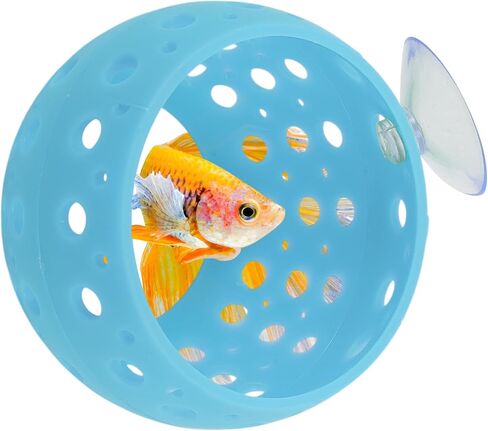 Betta Hideout Tunnel, Interactive Aquarium Decor, Aquarium Tunnel for Betta, Exciting Hiding Spot, Blue in Saudi Arabia