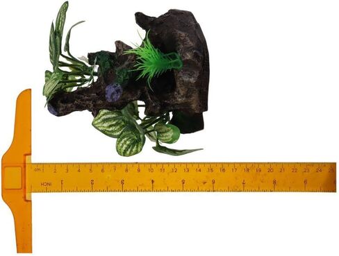 Fish Tank Cave Decorations Aquarium Resin Hollow Hideout House Ornaments Climbing and Hide Betta Leaf Pad for Small Fish Hideaway in Saudi Arabia