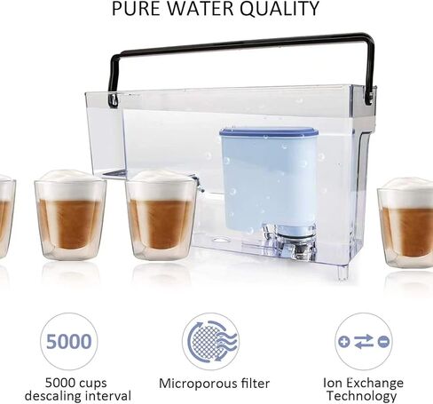 فلاتر مياه متوافقة مع AquaClean (عبوة من قطعتين) وسائل إزالة الترسبات (250 مل × 2) - بديل لماكينات القهوة فيليبس (4) in Saudi Arabia