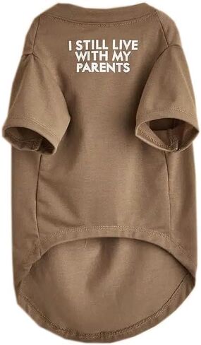 Cute Dog Clothes Dog T Shirt for Medium Dogs.Clothes for Small Dogs Breathable Soft Dog Costume Pet Dogs Cats,Pet Pullover Jumper,Cat Clothes (M-(7~11lb), Chest~16",Khaki) in Saudi Arabia