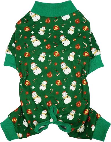 Kuoser Dog Winter Christmas Four-Legged Pajamas for Extra Large Dogs | Ease Giant Pup Chill, Xmas Season Use, Durable & Cozy, Owner Relieved (Green XXXL) in Saudi Arabia