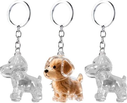 Sanfly الحيوانات الأليفة تخزين الشعر كيرينغ 3pcs الكلب الشعر تخزين قلادة المفاتيح، الحيوانات الأليفة الشعر تذكارية كبسولة قلادة سلسلة المفاتيح التذكارية لمحبي الحيوانات الأليفة in Kuwait
