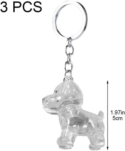 Sanfly الحيوانات الأليفة تخزين الشعر كيرينغ 3pcs الكلب الشعر تخزين قلادة المفاتيح، الحيوانات الأليفة الشعر تذكارية كبسولة قلادة سلسلة المفاتيح التذكارية لمحبي الحيوانات الأليفة in Kuwait