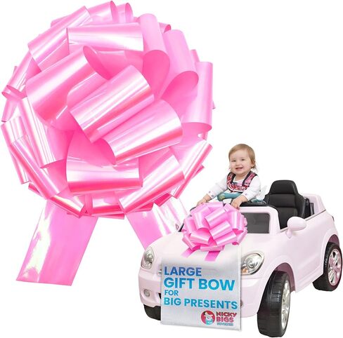 Nicky Bigs Novelties Pink Big Bow for Presents, 14in Pull String for Gifts in Kuwait
