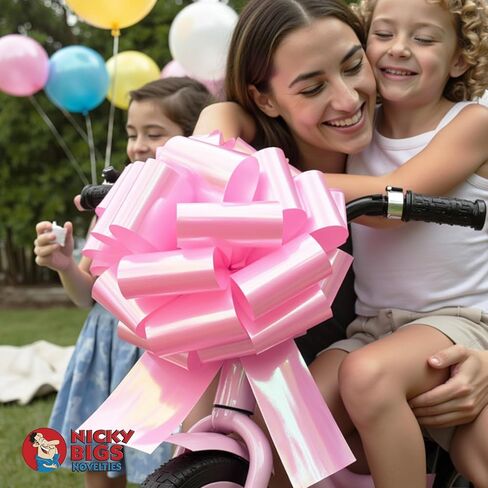 Nicky Bigs Novelties Pink Big Bow for Presents, 14in Pull String for Gifts in Kuwait