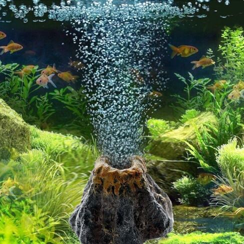 Practical Decoration Aquarium Air Bubble Ornament Oxygen Pump Air Bubble Stone Fish Tank Accessories(B) in Saudi Arabia