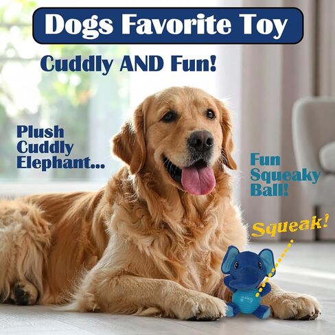 Yellow Duck Squeaky Chew Toy for Dogs, Durable Rubber Squeaky Ball for Enthusiastic Chewers, Dog Chew Toy, Squeaky Plush Dog Toy, Interactive Play Small, Medium, Large Dogs, Yellow Duckling in Saudi Arabia