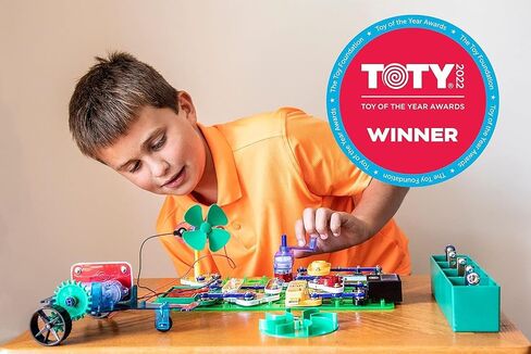 Snap Circuits Snaptricity، مجموعة استكشاف الإلكترونيات (بناء الجذع)، للأطفال بعمر 8 سنوات فما فوق in Kuwait