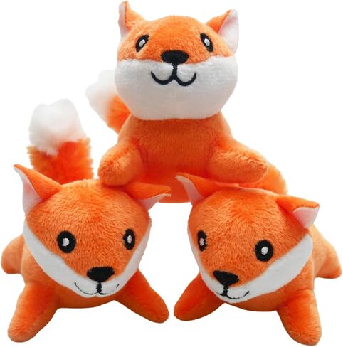 لعبة Hide and Seek Dog Toys لعبة الدب القطيفة مع صندوق مجعد، لعبة تفاعلية للكلاب لإبقائهم مشغولين بأسنان الحيوانات الأليفة وألعاب مضغ نظيفة للكلاب الصغيرة والمتوسطة (مخبأ جذع الشجرة مع 4 دب) in Kuwait