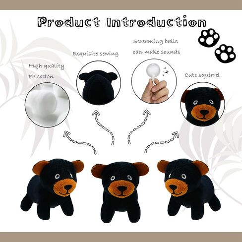 Hide and Seek Dog Toys Squeaky Bear Plush Toy with Crinkle Trunk, Interactive Dog Toy to Keep Them Busy Pet Teeth Clean Chew Toys for Small & Medium Dogs (Tree Trunk Hideout with 4 Bear) in Saudi Arabia